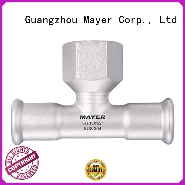 New stainless steel tee fittings female for sale water supply