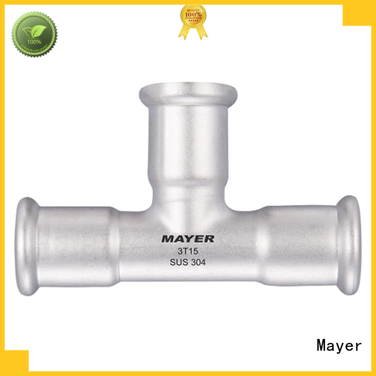 Mayer stainless stainless steel tee for business gas supply