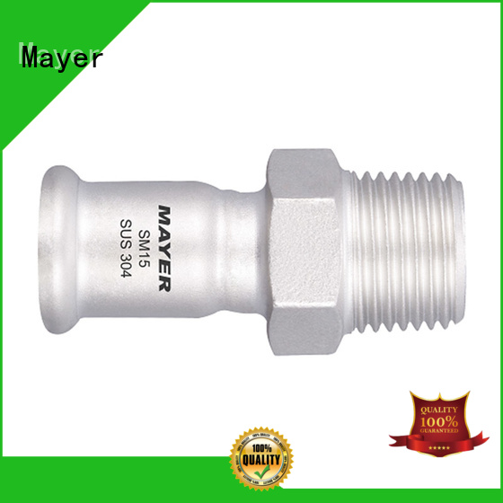 Mayer stainless press coupling supply gas supply