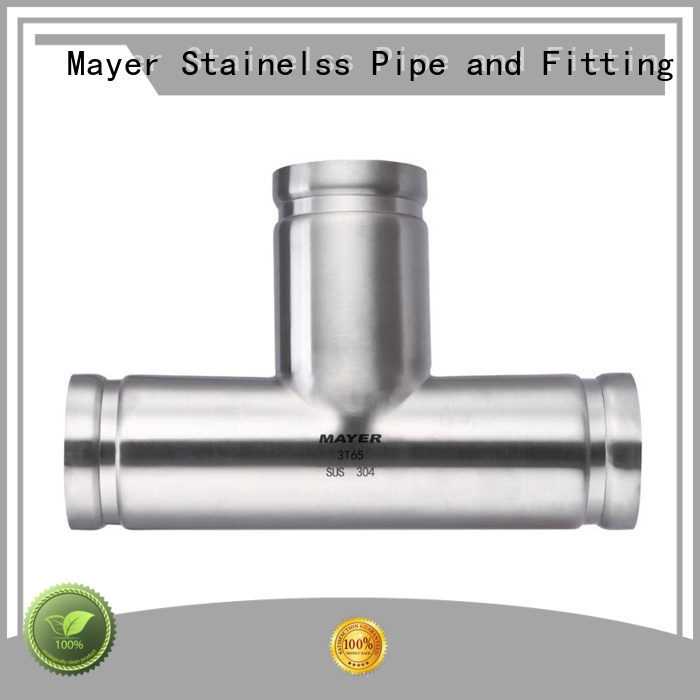 Mayer grooved stainless steel grooved pipe fittings supply gas pipeline