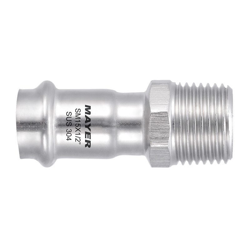 Stainless Steel Press Fitting Male Adapter Coupling with male thread 304/316L