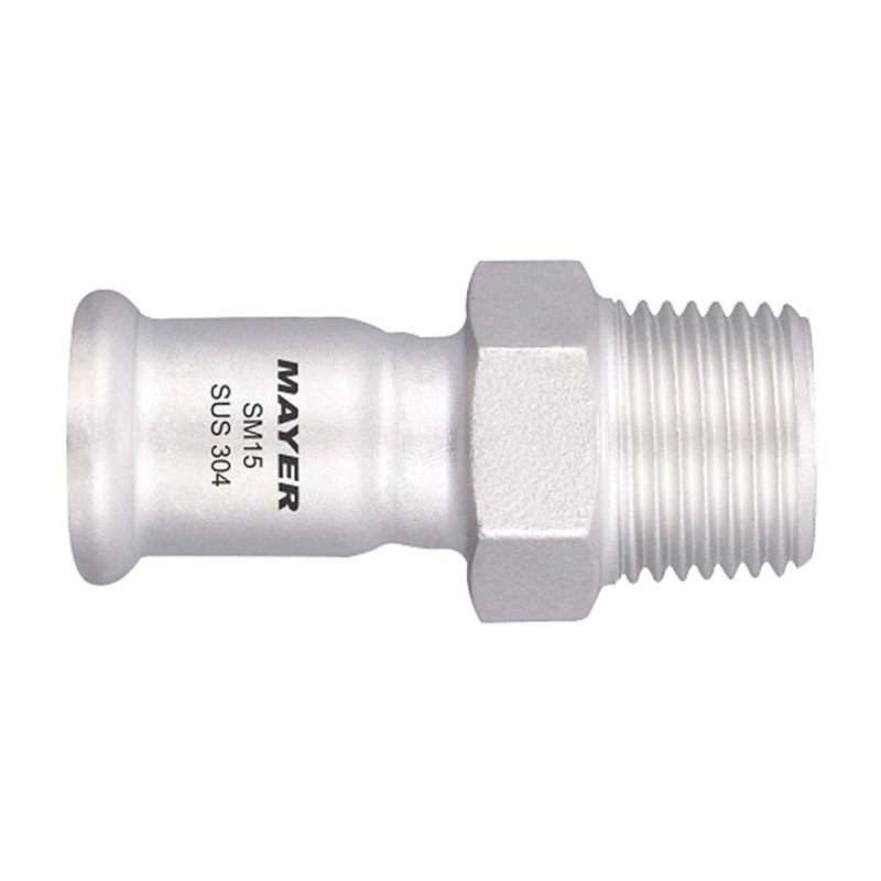 Stainless Steel Press Fitting Male Adapter Coupling with male thread 304/316L
