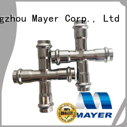 Mayer profile cross tee pipe fitting factory gas supply