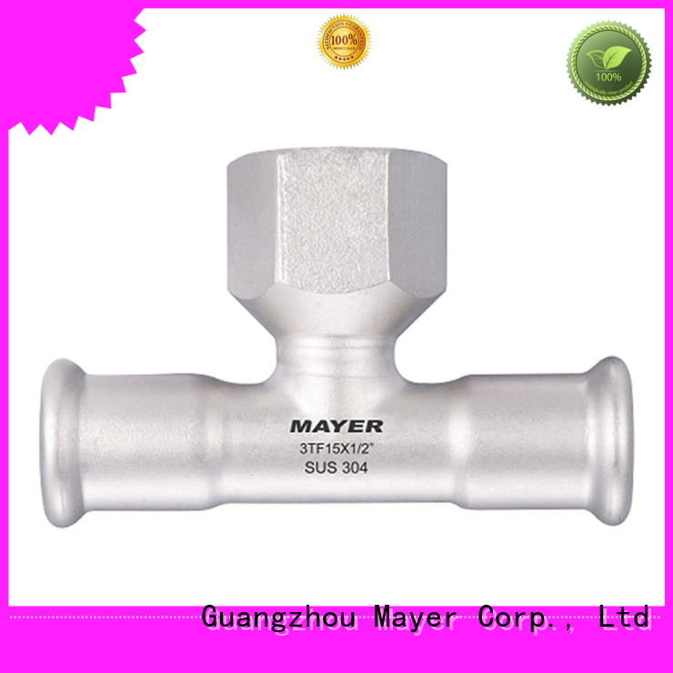 Custom tee stainless steel pipe manufacturers gas supply