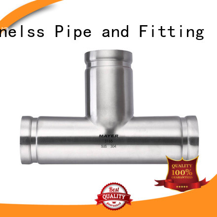 Mayer tee stainless steel grooved pipe fittings company water pipeline