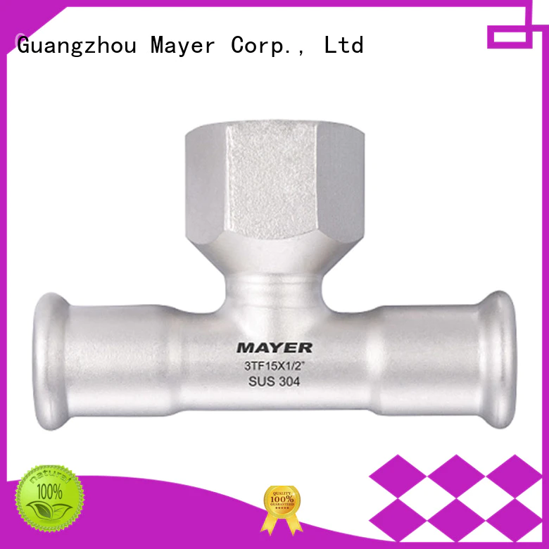 New stainless steel tee fittings profile for sale water supply