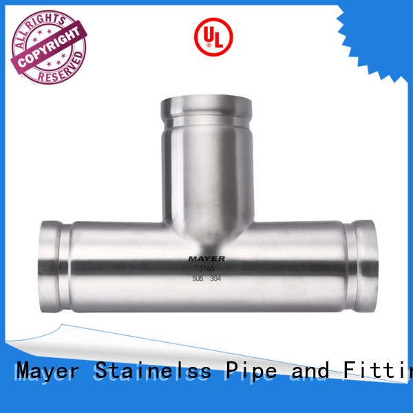 Mayer stainless steel grooved fittings manufacturer gas pipeline