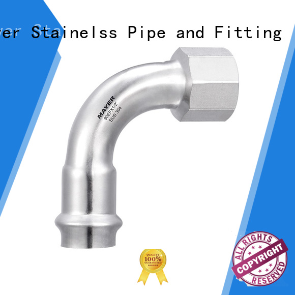 Mayer equal fitting elbow suppliers potable water system