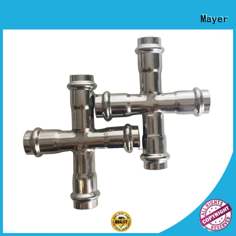 Mayer steel cross pipe fitting factory cold and hot water supply