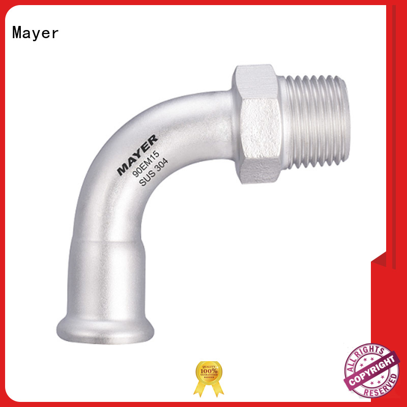 Mayer New fitting elbow company potable water system