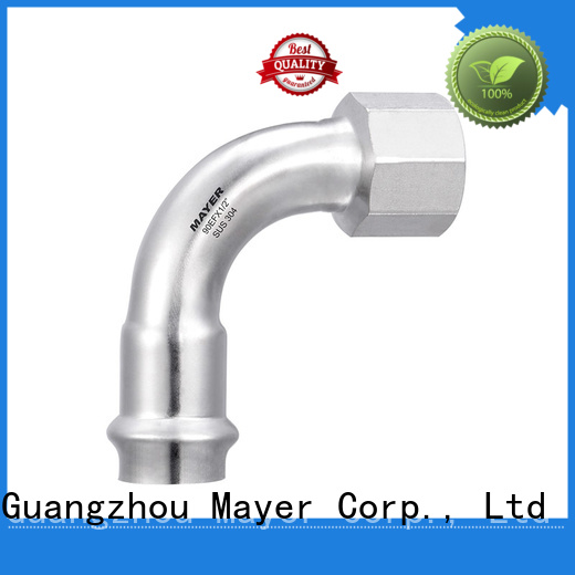 Mayer durable stainless steel elbow industrial gas pipe system