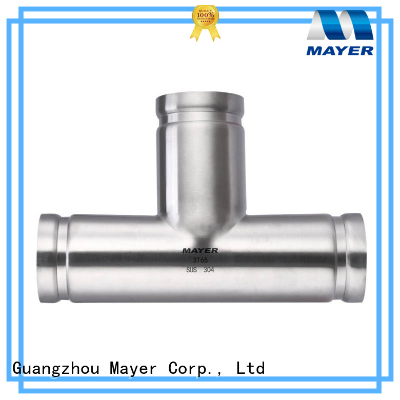 Top stainless steel grooved pipe fittings tee factory water pipeline