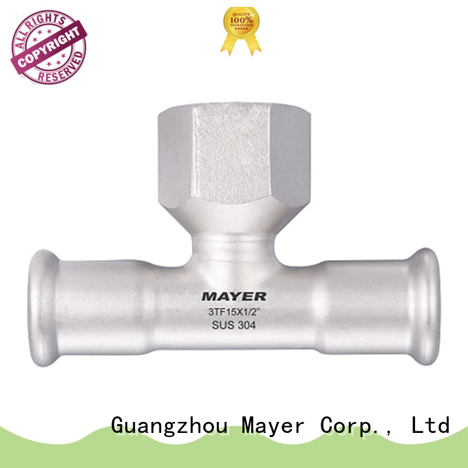 Mayer cost saved tee stainless steel maker gas supply
