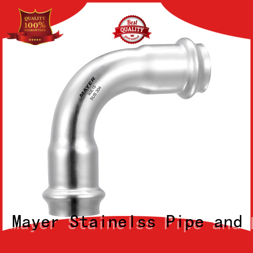 Top fitting elbow pipe for business potable water system