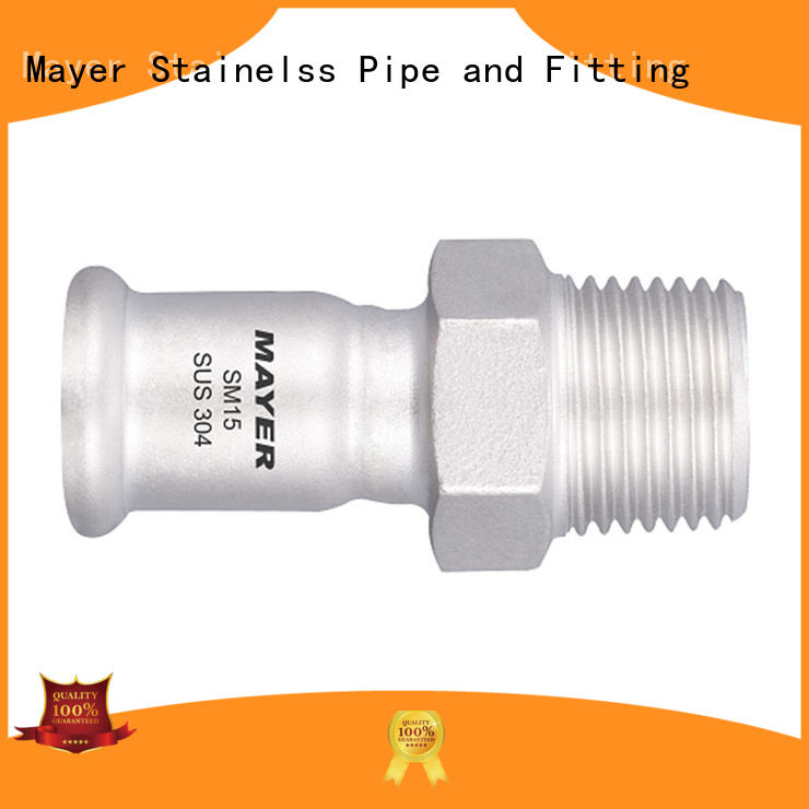 Mayer slip stainless steel coupling for business gas supply