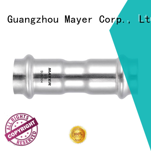 Mayer stainless press coupling for business gas supply