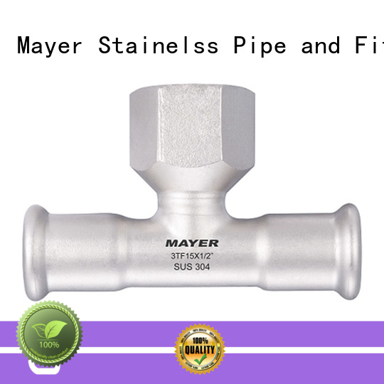 Latest stainless steel tee fittings equal for business water supply