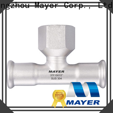 Custom tee pipe fitting female supply water supply