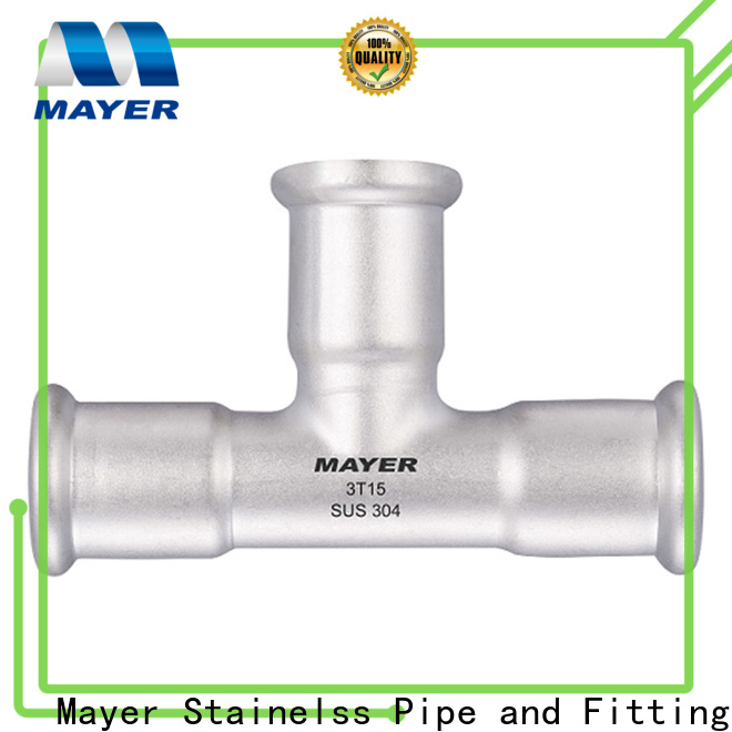 Mayer Latest stainless steel tee fittings company gas supply