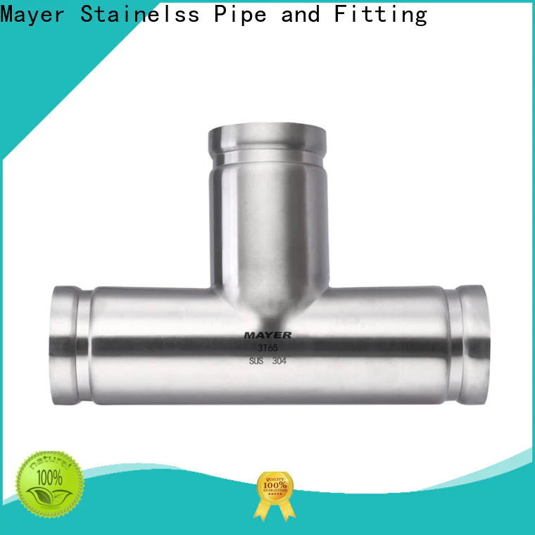Mayer Custom stainless steel grooved fittings company gas pipeline