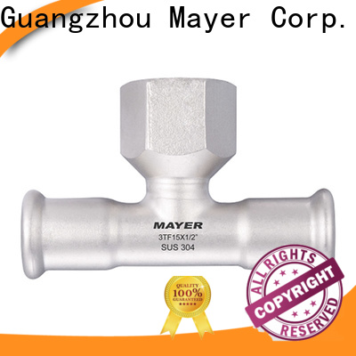 Mayer steel stainless steel tee fittings supply water supply