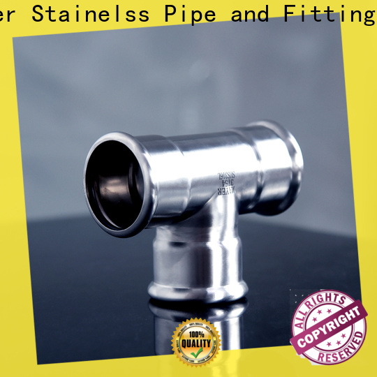 Top stainless steel tee fittings water factory water supply