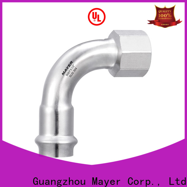 Mayer equal elbow pipe fitting for sale industrial gas pipe system