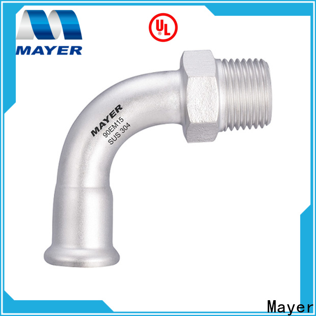 Mayer mv elbow pipe fitting for sale industrial gas pipe system