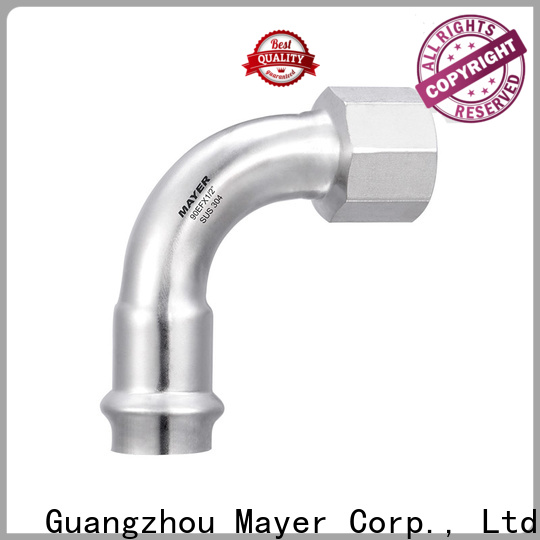 Mayer degrees elbow pipe fitting suppliers industrial gas pipe system