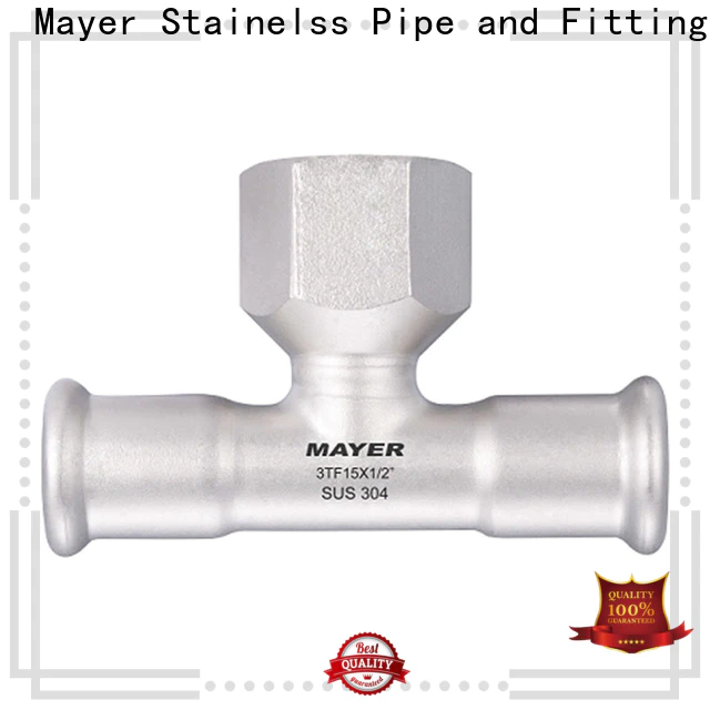 Mayer Latest tee stainless steel supply gas supply