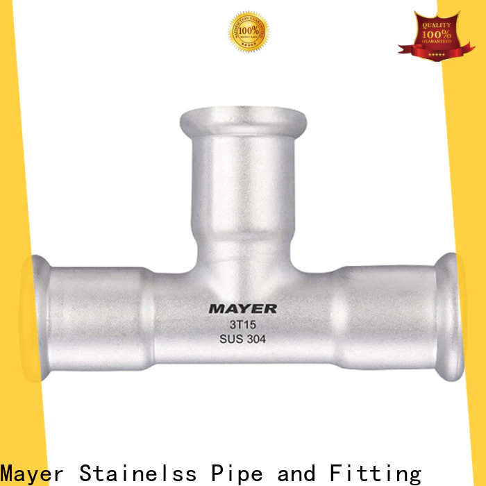 Mayer Wholesale stainless steel tee fittings for sale gas supply