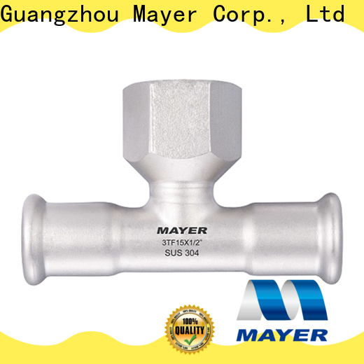 Mayer pipe stainless steel tee supply gas supply