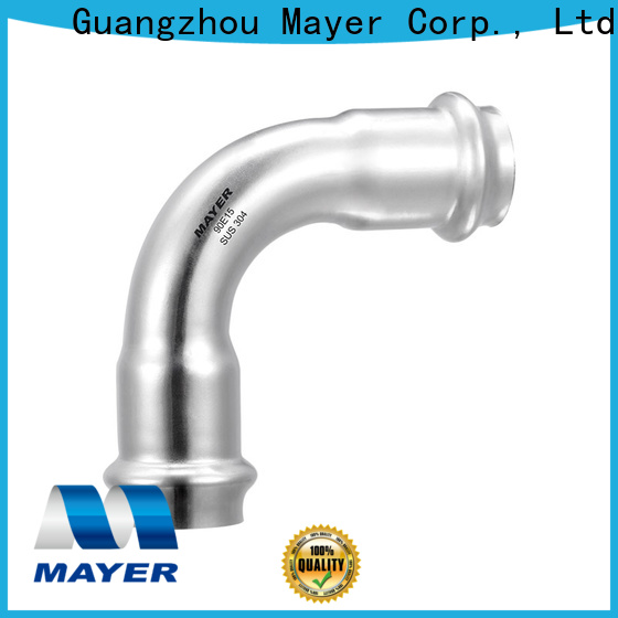 Top fitting elbow mv company heating system