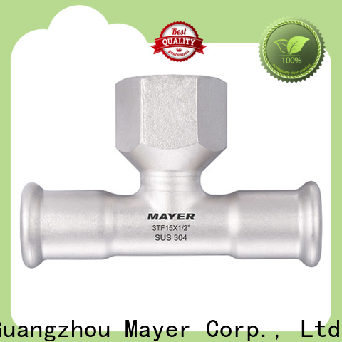 Latest stainless steel tee equal suppliers gas supply
