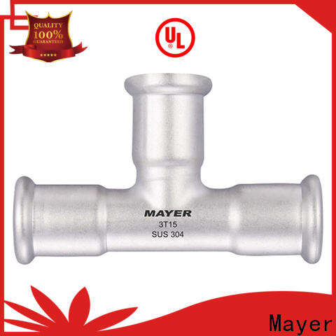 Mayer stainless stainless steel tee fittings supply gas supply