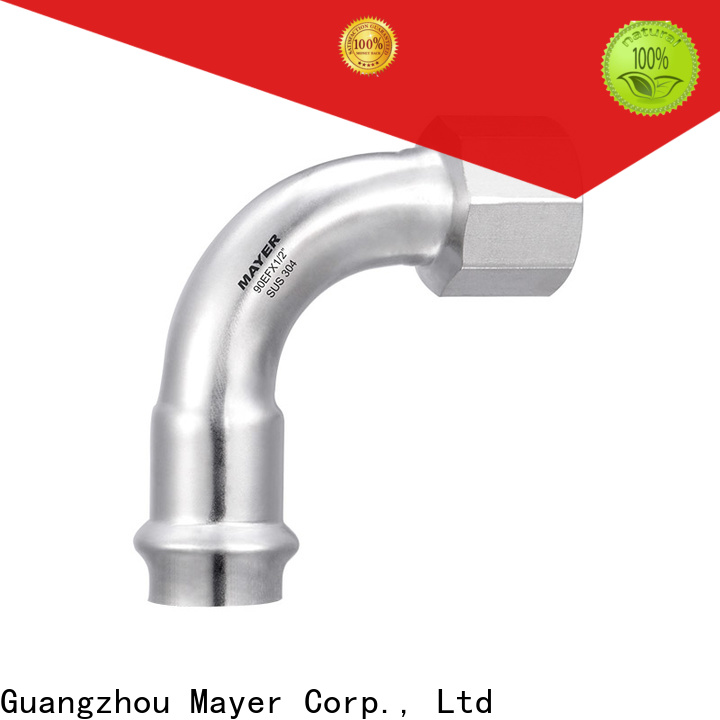 Mayer stainless elbow fitting company heating system