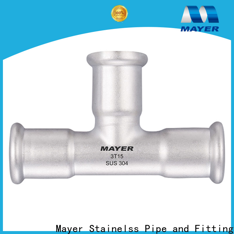 Mayer Top branch tee fitting supply gas supply