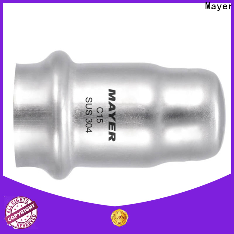 Mayer New press fitting end cap supply gas pipeline
