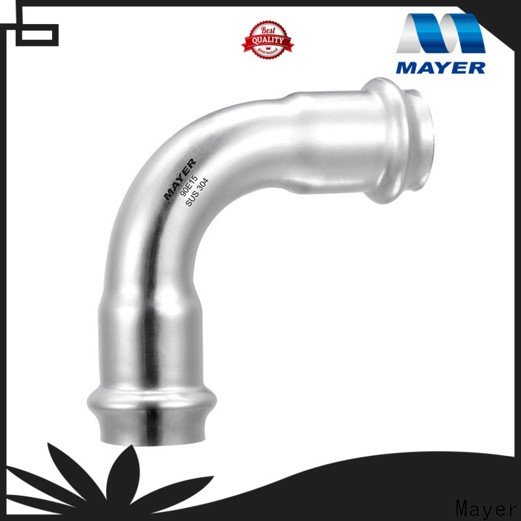 Mayer pipe elbow fitting for business potable water system