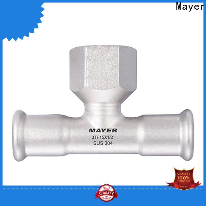 Mayer thread tee pipe fitting for sale water supply