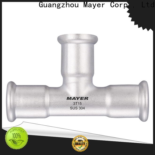 Mayer pipe stainless steel tee manufacturers gas supply