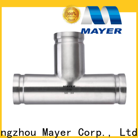 Mayer Latest stainless steel grooved fittings for business gas pipeline