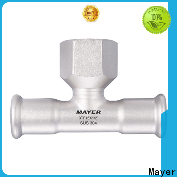 New stainless steel tee pipe factory water supply