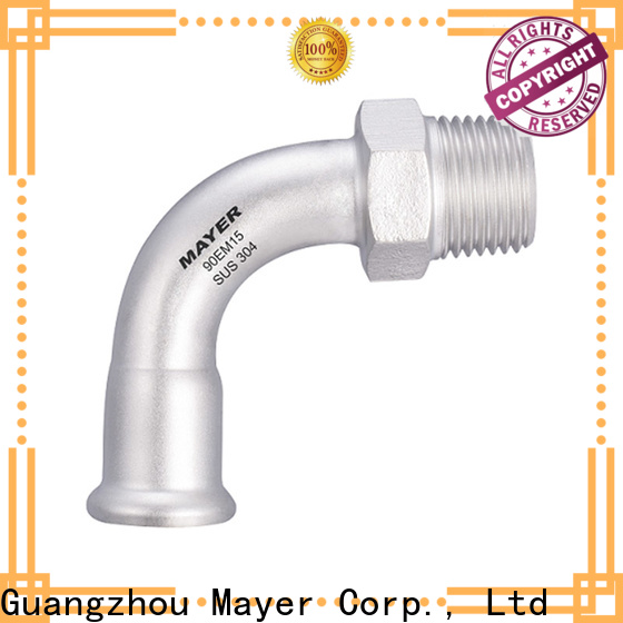 Mayer equal elbow pipe fitting for business industrial gas pipe system