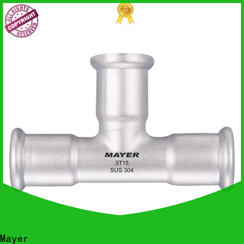 Mayer water tee stainless steel manufacturers gas supply