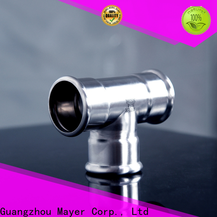 Mayer pipe stainless steel tee fittings for sale gas supply