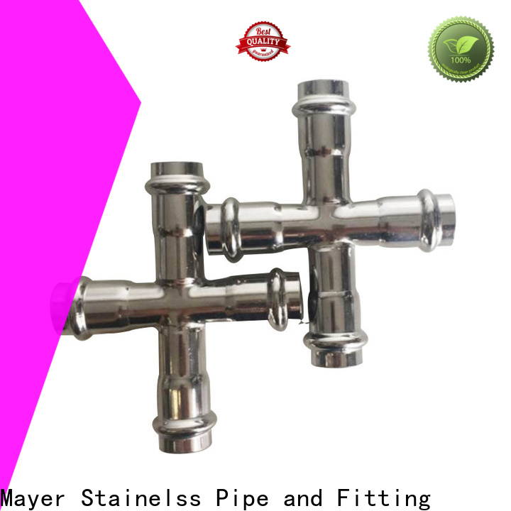 Mayer stainless cross fitting manufacturers cold and hot water supply