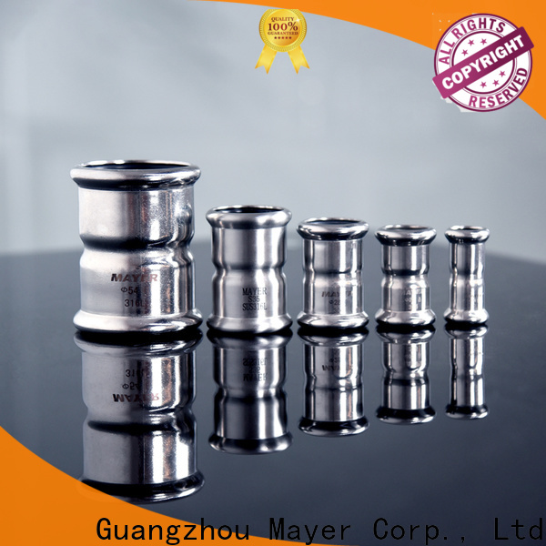 Mayer piping press fit coupling supply gas supply
