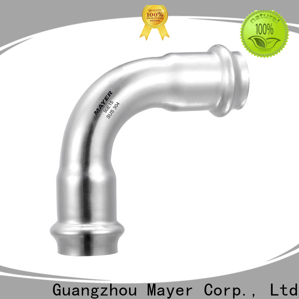 Mayer stainless elbow pipe fitting for sale steam system