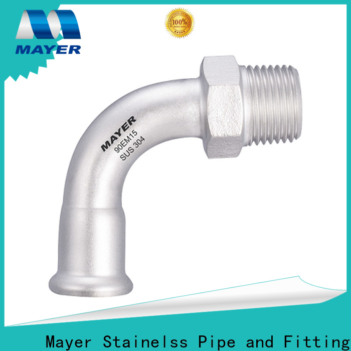 Mayer female elbow pipe fitting company heating system